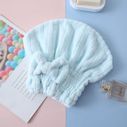 Coral Velvet Shell Absorbent Shower Cap Quick Dry Hair Cap Thickened Soft Dry Hair Towel