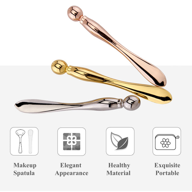 Eye Cream Stick Roller For Face Metal Spatula Puff Applicator Eye