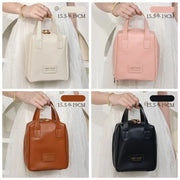 Shell Shape PU Leather Cosmetic Bag Waterproof Letter Makeup Pouch Bag