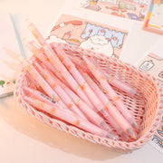 Cute Peach Press Gel Pen Korean Stationery Kawaii Gel